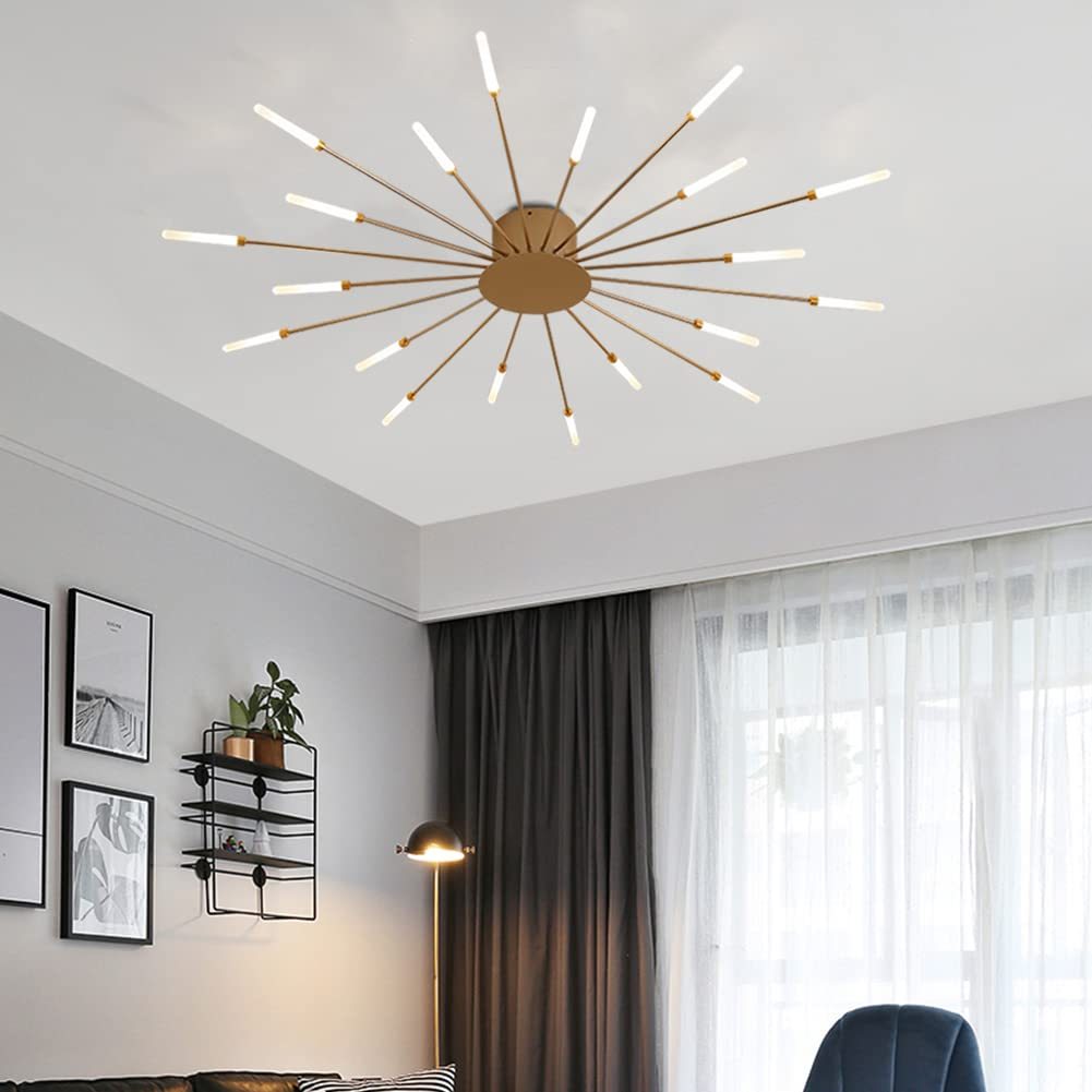 Lowry Fireworks Ceiling Light in Living Room