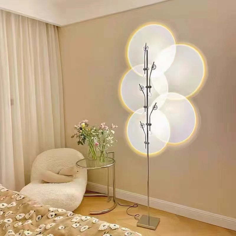 Salgado Floor Lamp Sunset Projector in Living Room