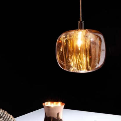 Modern bubble glass pendant light by Las Sola