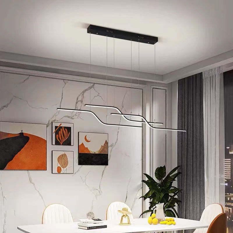 Louise minimalist pendant light over dining table