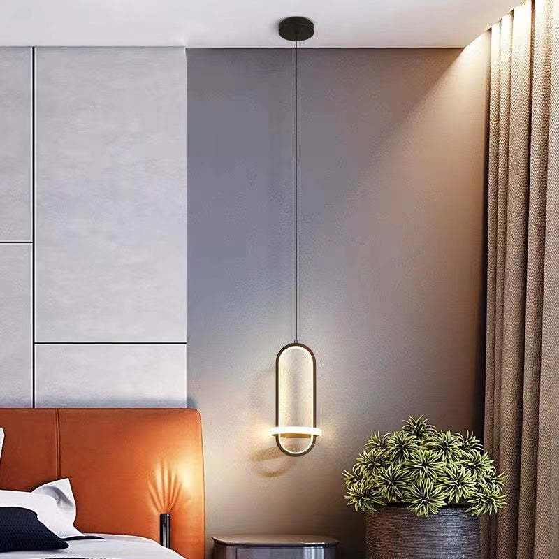 Nyla LED Pendant Light in bedroom setting