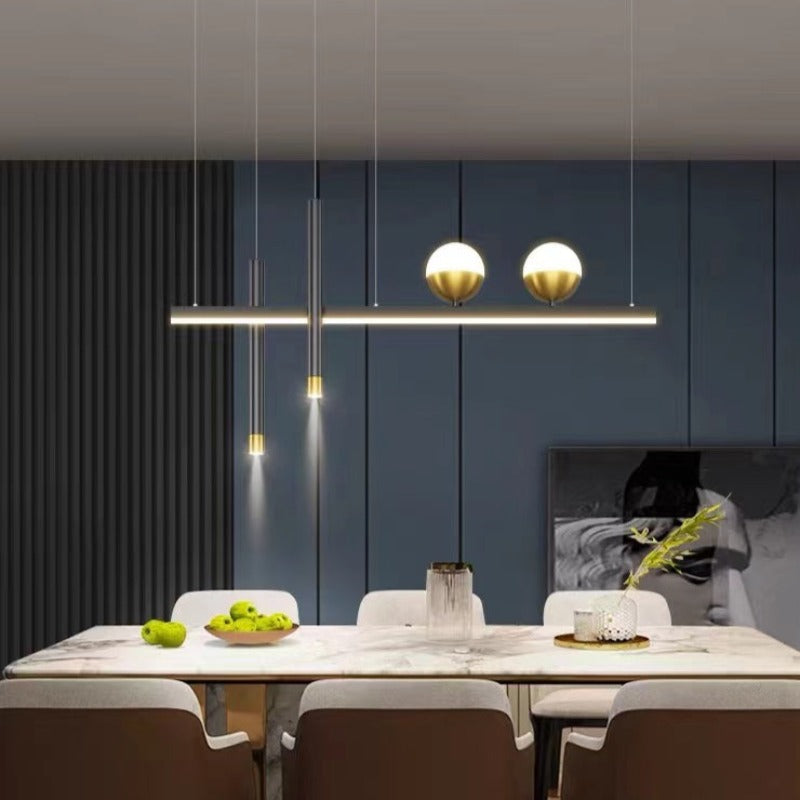 Madina Modern Globe Pendant Light over dining table