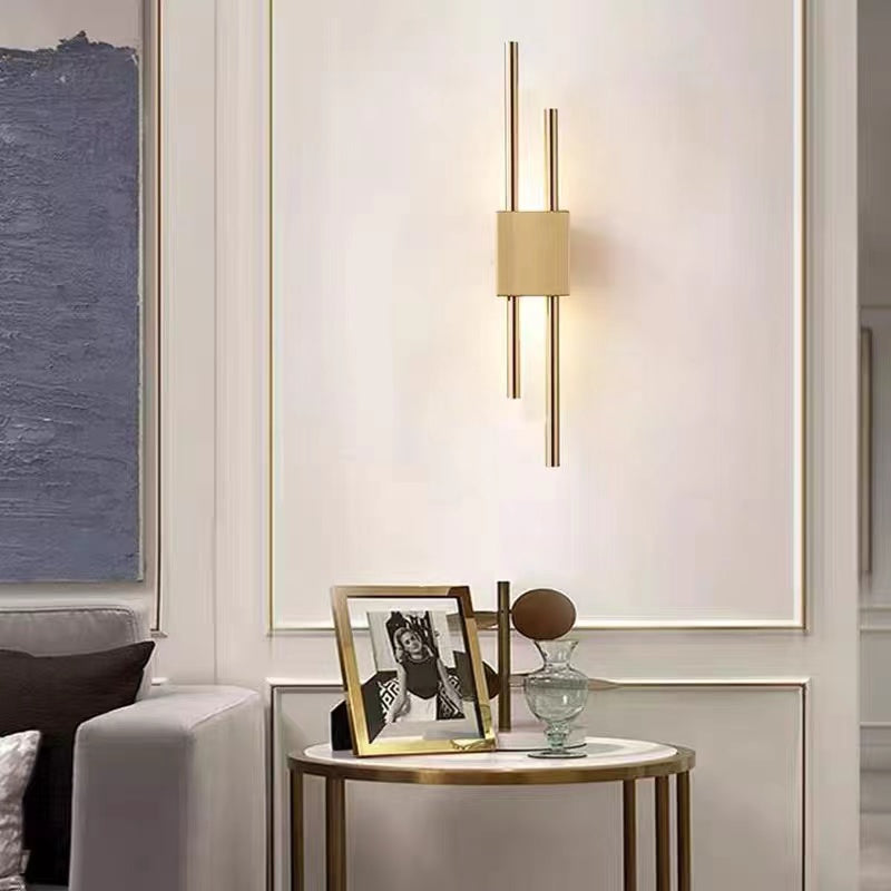 Alana modern LED marble wall lamp in living room