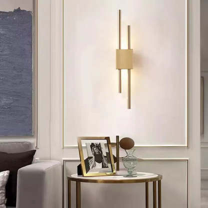 Alana modern LED marble wall lamp in living room