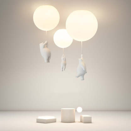Bear Balloon LED Ceiling Light Fixture
