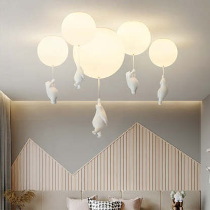 Bear Balloon LED Ceiling Light for Kids