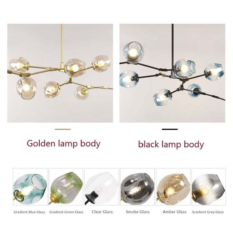 Valentina Nordic Modern Glass Pendant Light Bubble