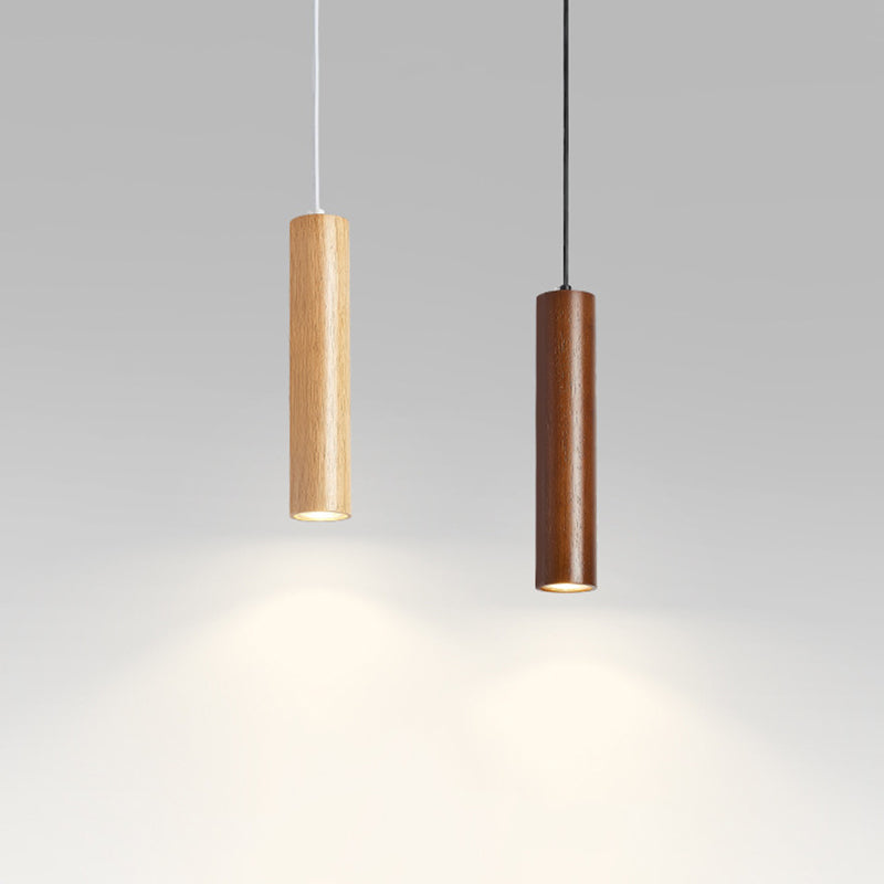 Ozawa wood pendant lights, brown and natural