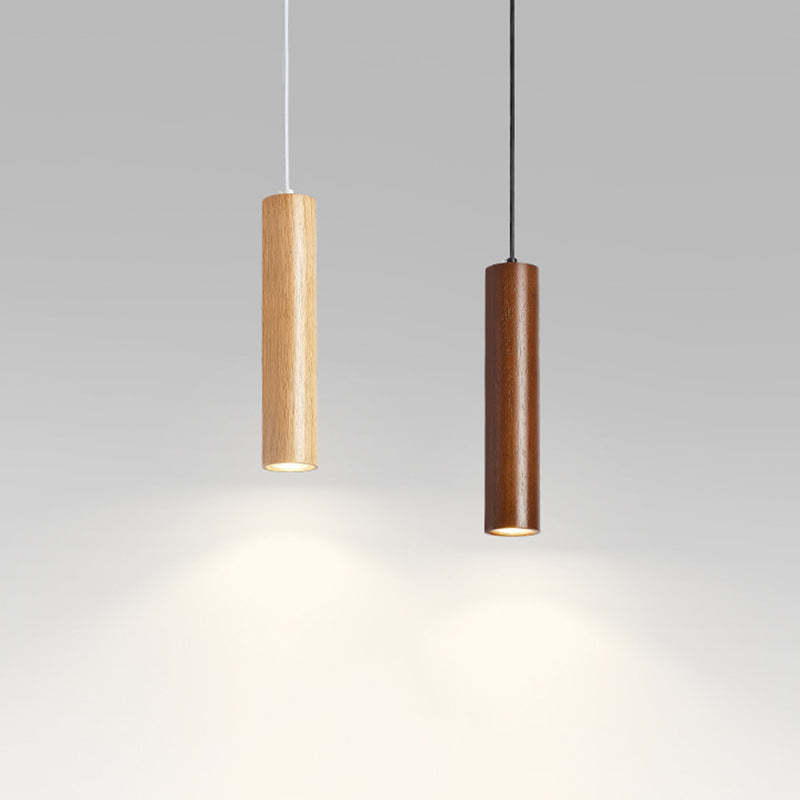 Ozawa wood pendant lights, brown and natural