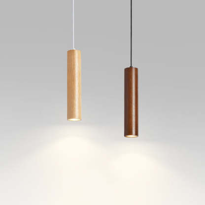 Ozawa wood pendant lights, brown and natural