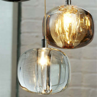 Hailie bubble glass pendant light. Modern lighting by Las Sola.