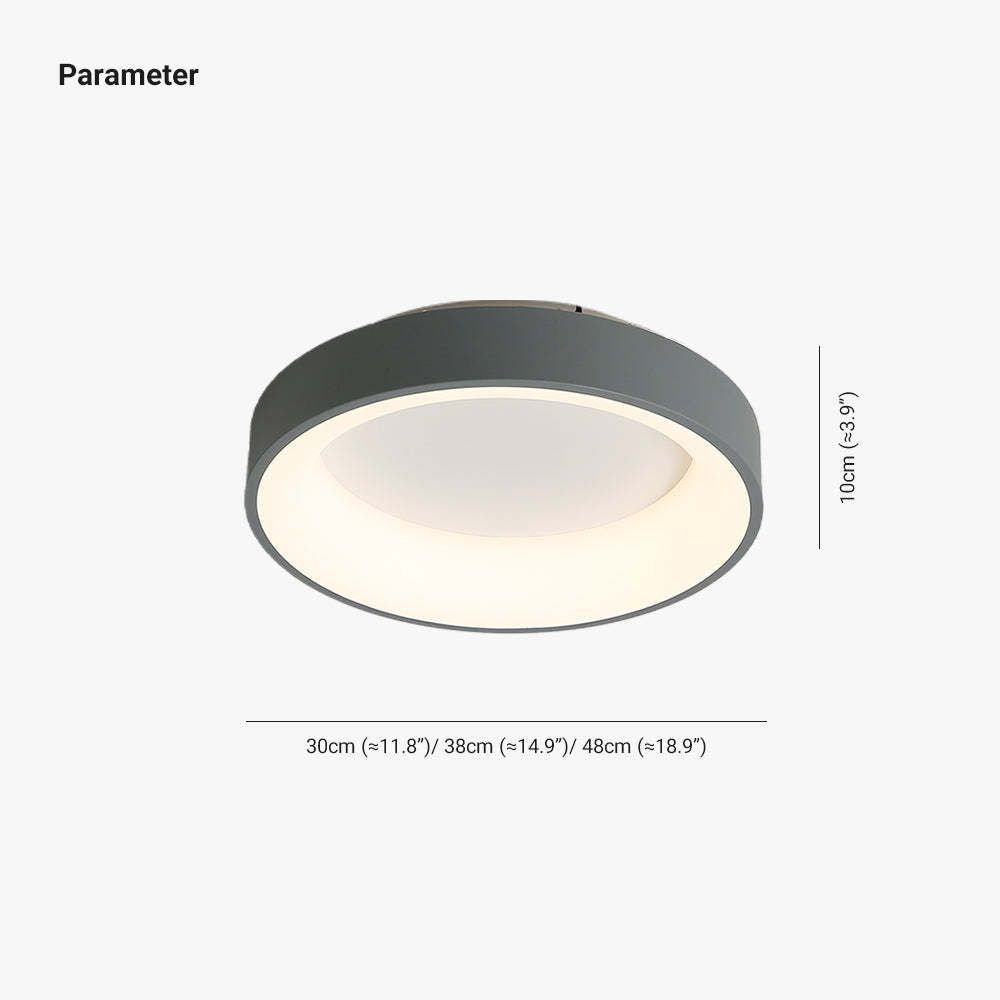 Quinn Modern Flush Mount Ceiling Light Dimensions