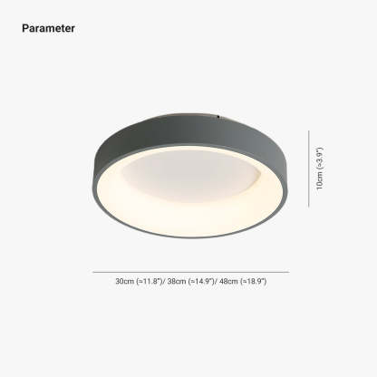 Quinn Modern Flush Mount Ceiling Light Dimensions