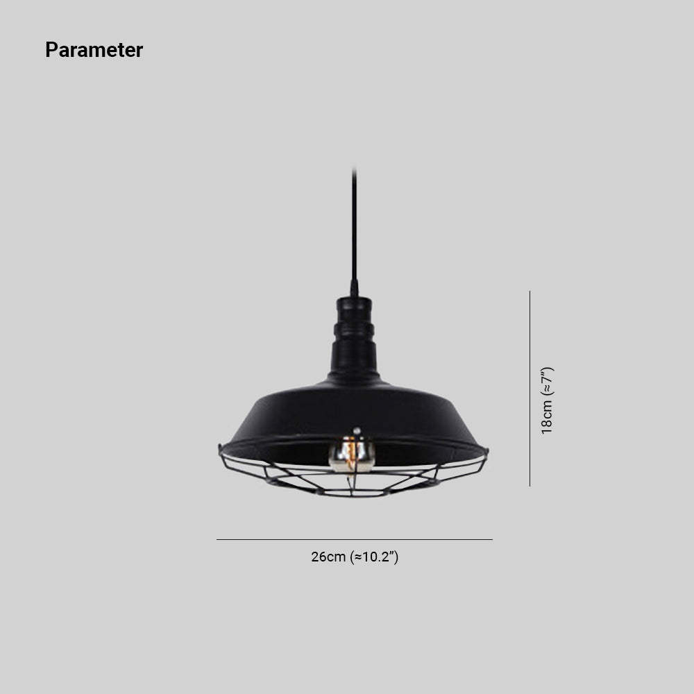 Alessio Black Pendant Light Dimensions, Rustic Industrial