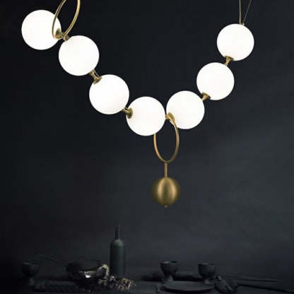 Valentina Modern Loft Ball Pendant Lamp, Creative Necklace Design