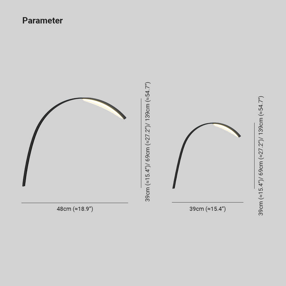 Orr Arc Poolside Lamp Dimensions