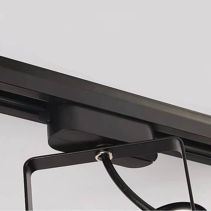 Close-up of Alessio industrial ceiling light mount.