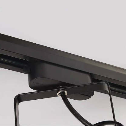 Close-up of Alessio industrial ceiling light mount.
