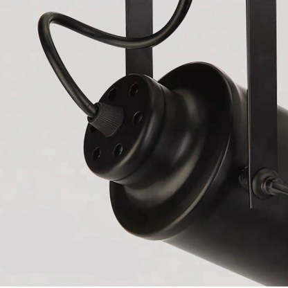Black Alessio Industrial Style Ceiling Light