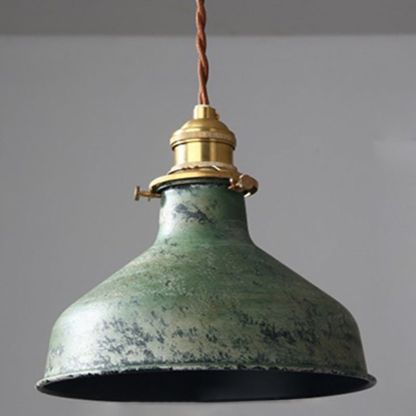 Green Alessio Vintage Pendant Light Alessio Aged Rusty Vintage Rustic Finish Pendant Light, 3 Style