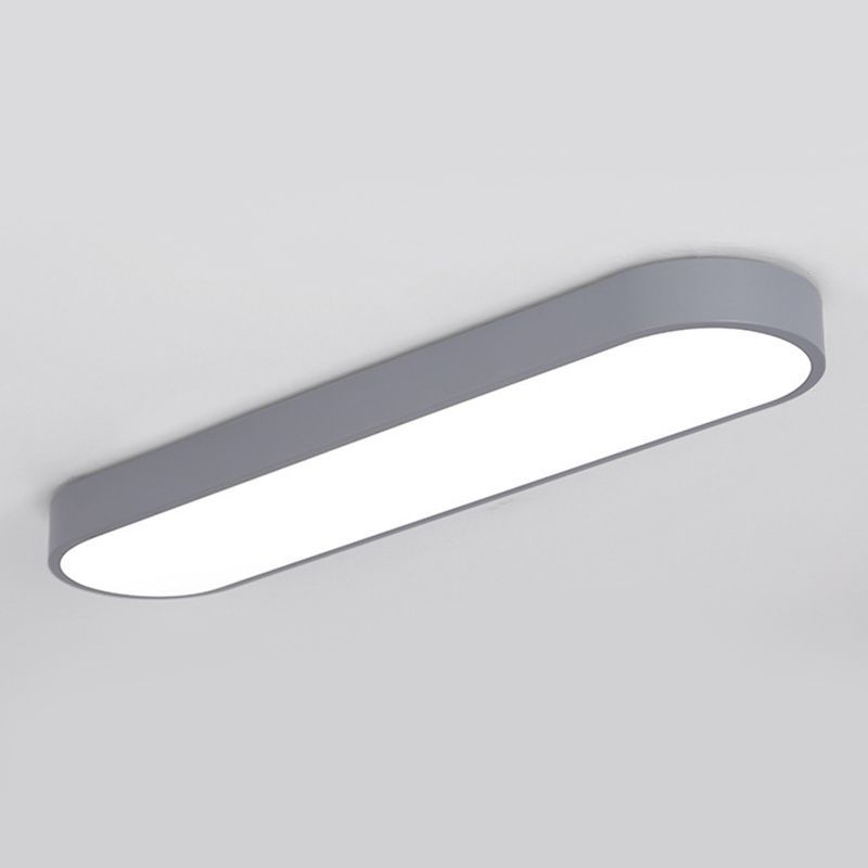 Oval LED ceiling light, Quinn flush mount ceiling light