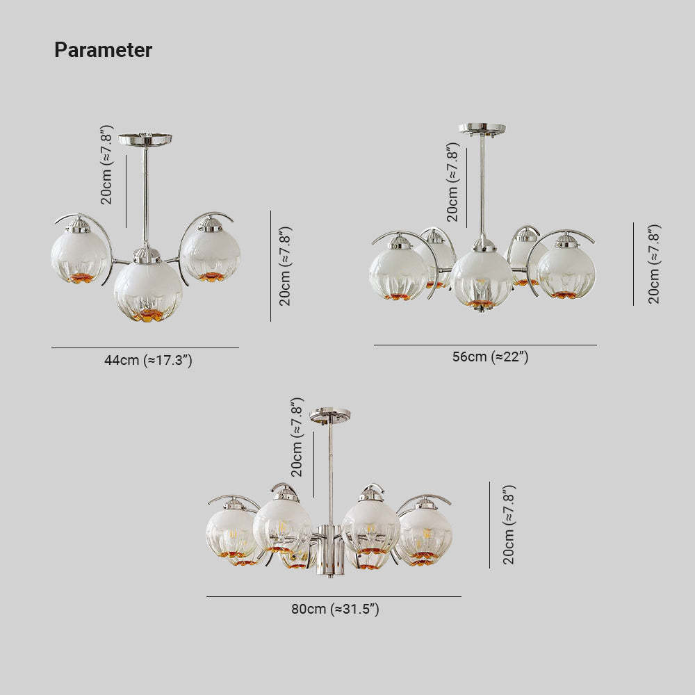 Hailie Pendant Light Dimensions, Glass Flower Shade