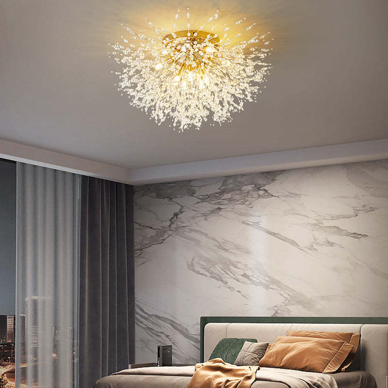 Lili Vintage Pendant Light dandelion design, in bedroom
