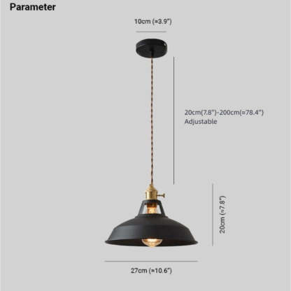 Morandi Pendant Light dimensions