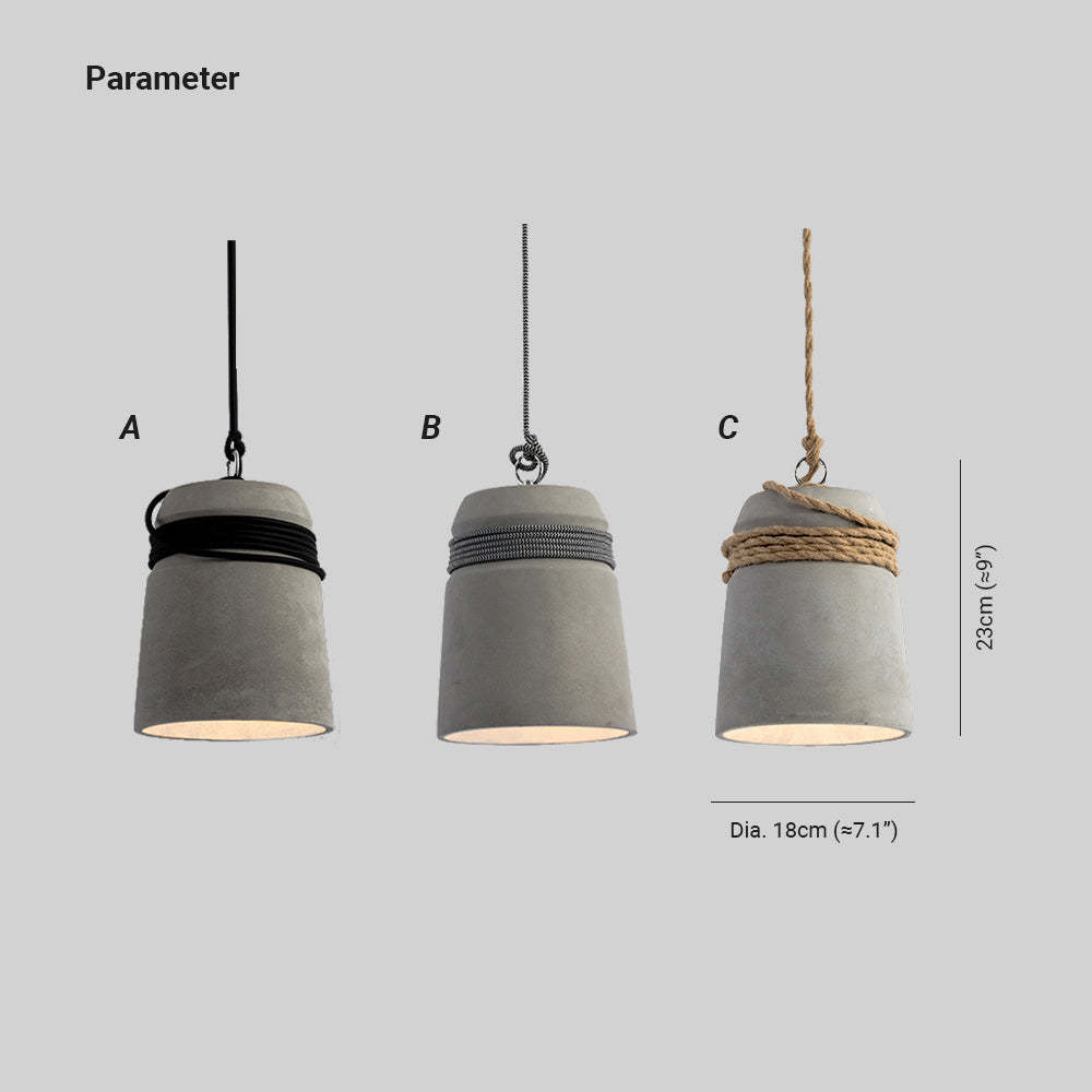 Zaid Industrial Pendant Light Dimensions and Variations