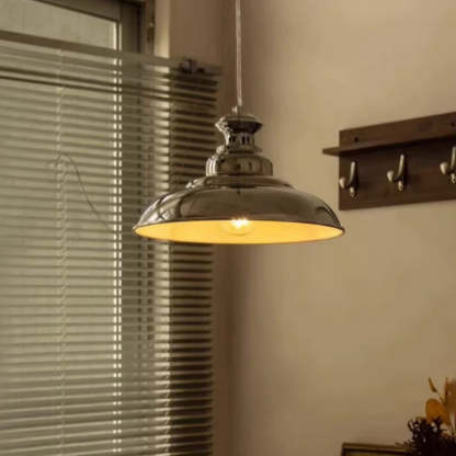 Chrome Alessio LED Pendant Light - Industrial Lighting