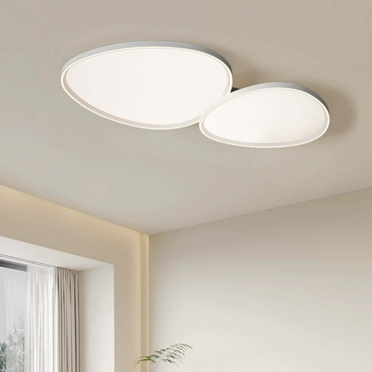Quinn Modern LED Ceiling Light in Bedroom