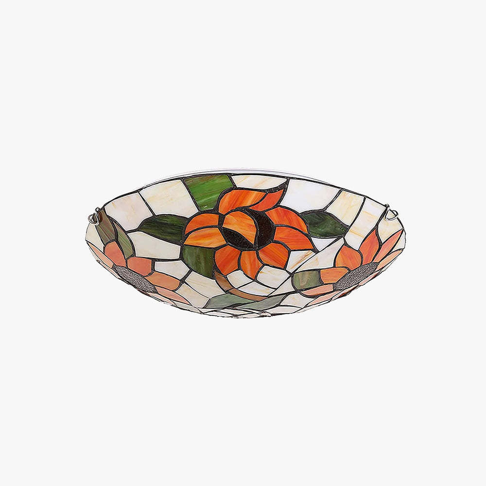 Eryn Vintage Flush Mount Ceiling Light with floral design