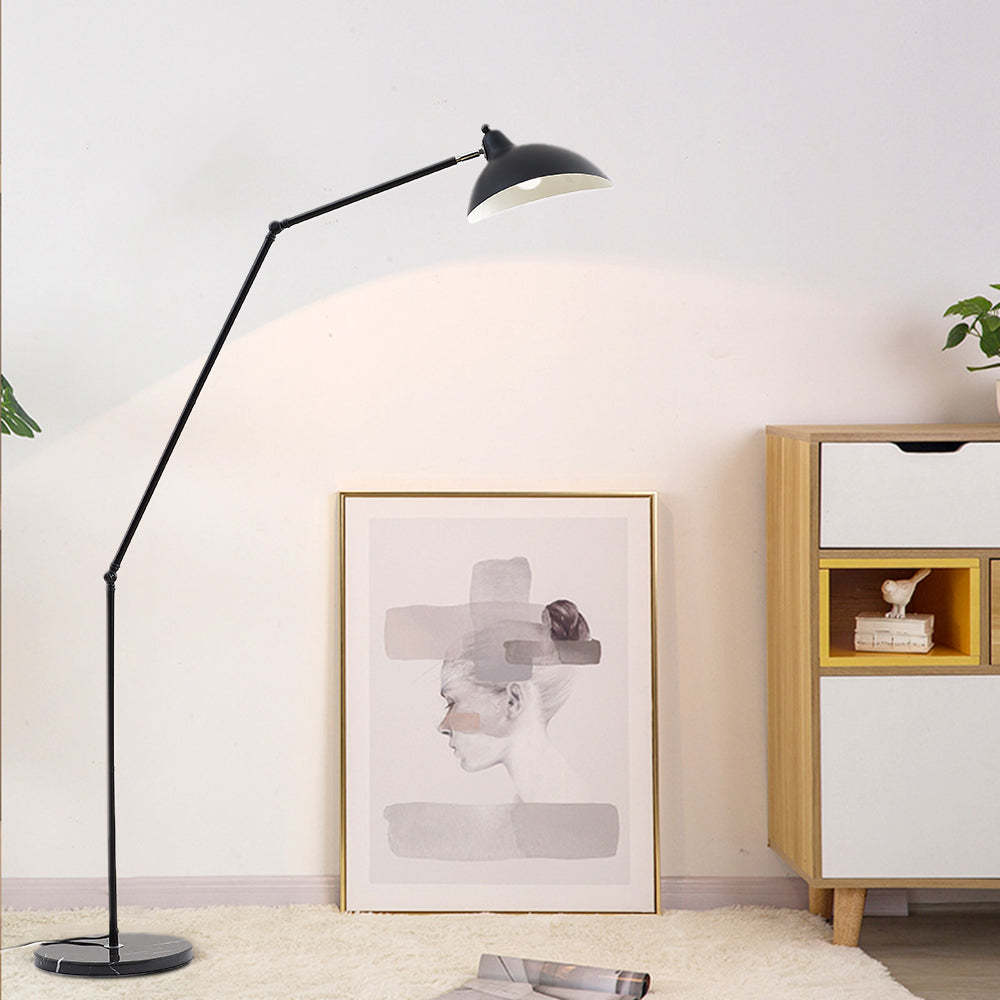 Salgado Black Floor Lamp with Artwork