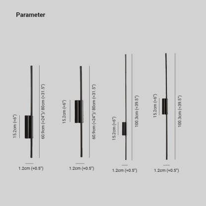 Edge Modern Linear Metal&Acrylic Bedroom Wall Lamp Brass
