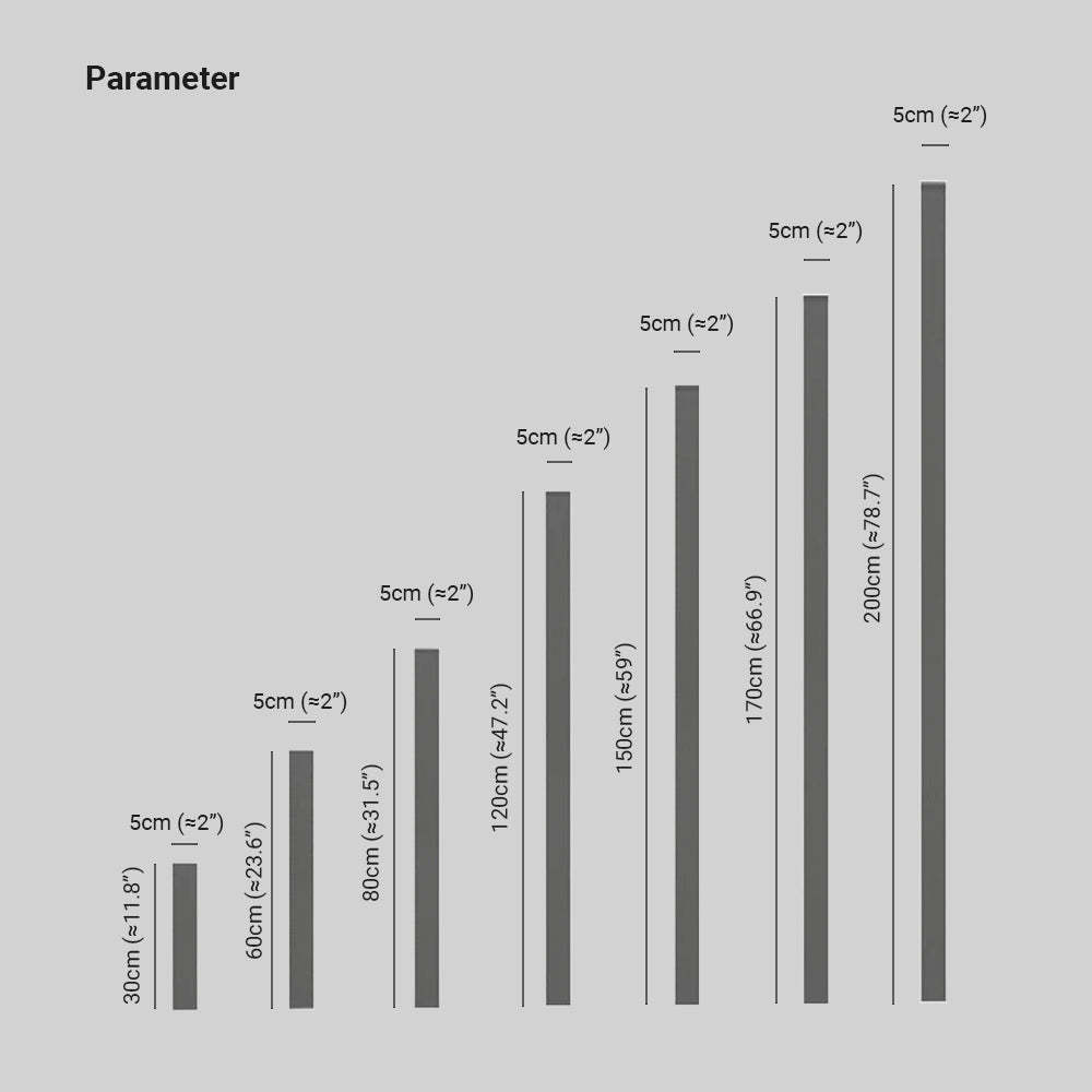 Edge Wall Light Size Chart