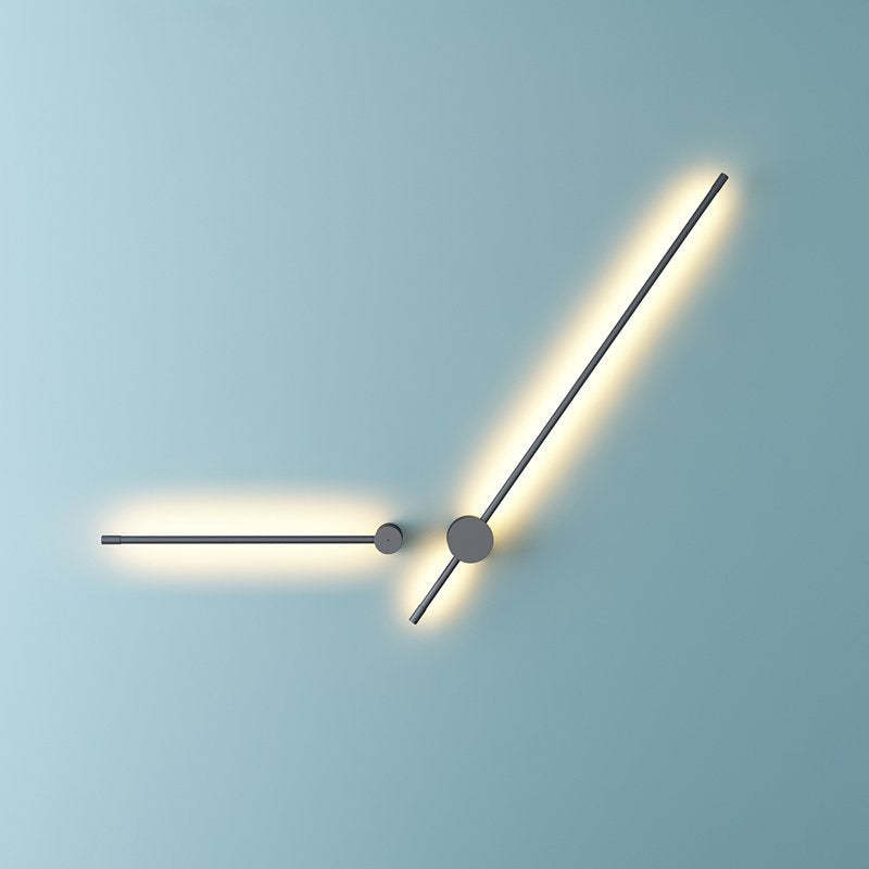 Modern LED Outdoor Wall Lamp for Garden Lighting Edge Minimalist Rotatable Linear LED Outdoor Wall Lamp Metal Corridor Garden