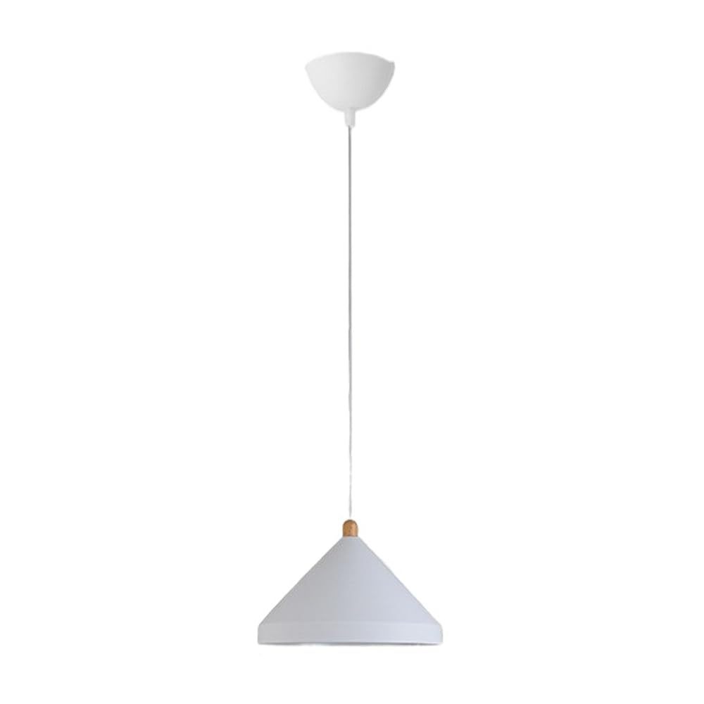 White Hailie Industrial Pendant Light - Bedroom/Dining Room Lighting