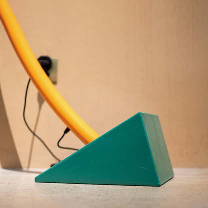 Morandi Floor Lamp Base Detail, Green and Yellow