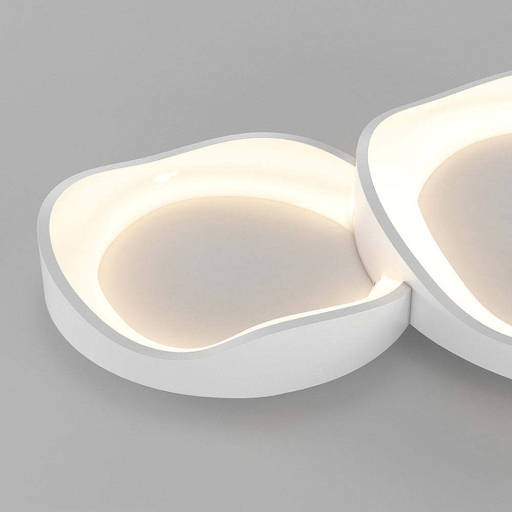 Arisha wave ceiling light. Modern flush mount lighting.