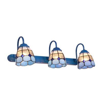 Blue Flower Wall Lamp - Baxter Vintage Style