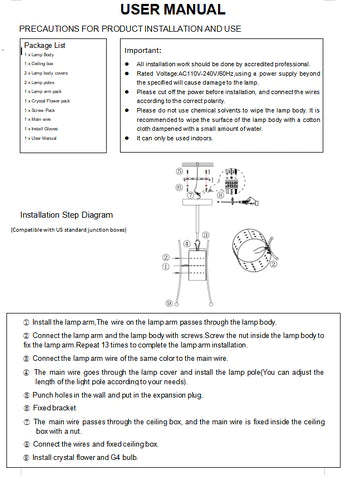 Lily Chandelier Installation Guide, Art Deco Lighting