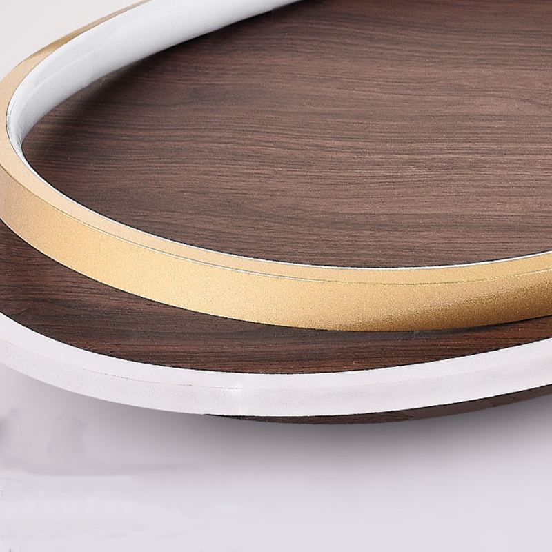 Lacey Modern Round Ceiling Light detail, gold metal and acrylic