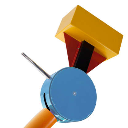 Morandi Lego style floor lamp - colorful metal fixture.