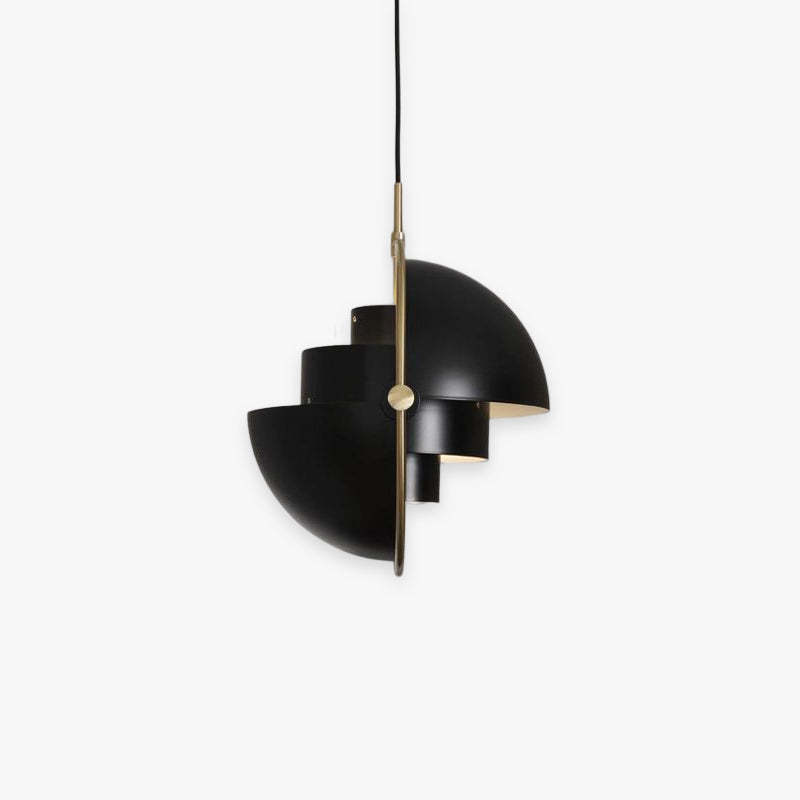 Modern black geometric pendant light