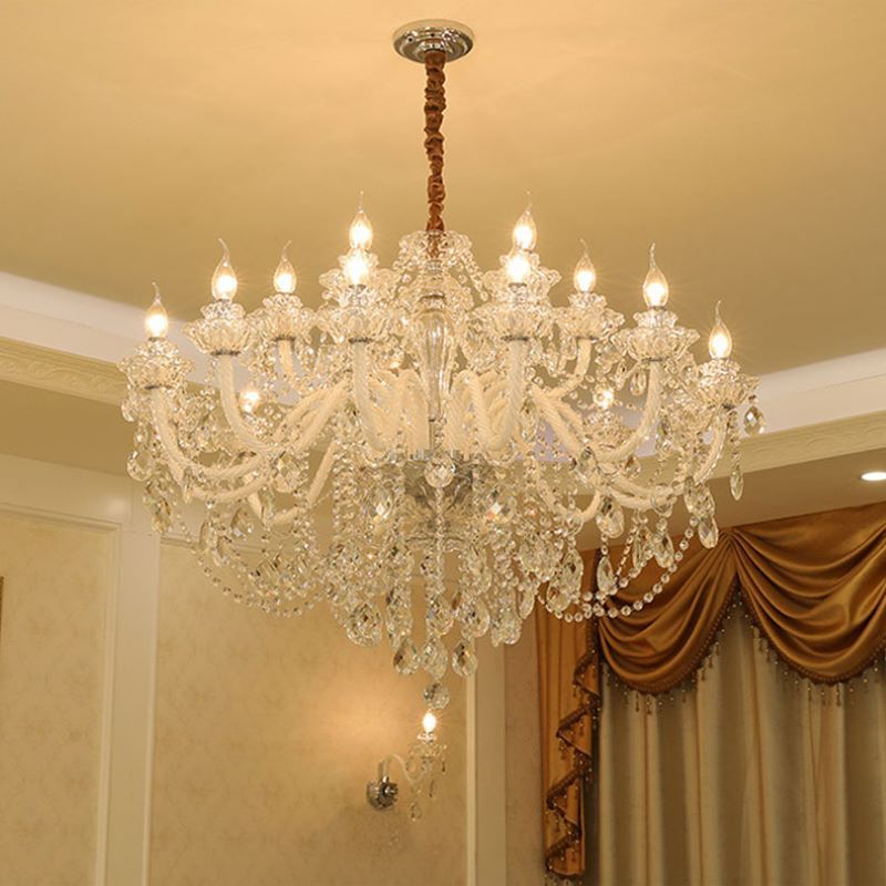 Silva French Crystal Chandelier - Sparkling light fixture