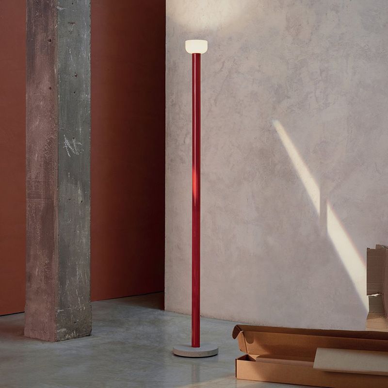 Red Avi Floor Lamp - Nordic Minimalist Lighting