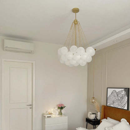 Bedroom with Valentina Glass Globe Pendant Light Valentina Glass Globe Pendant Light Bubble