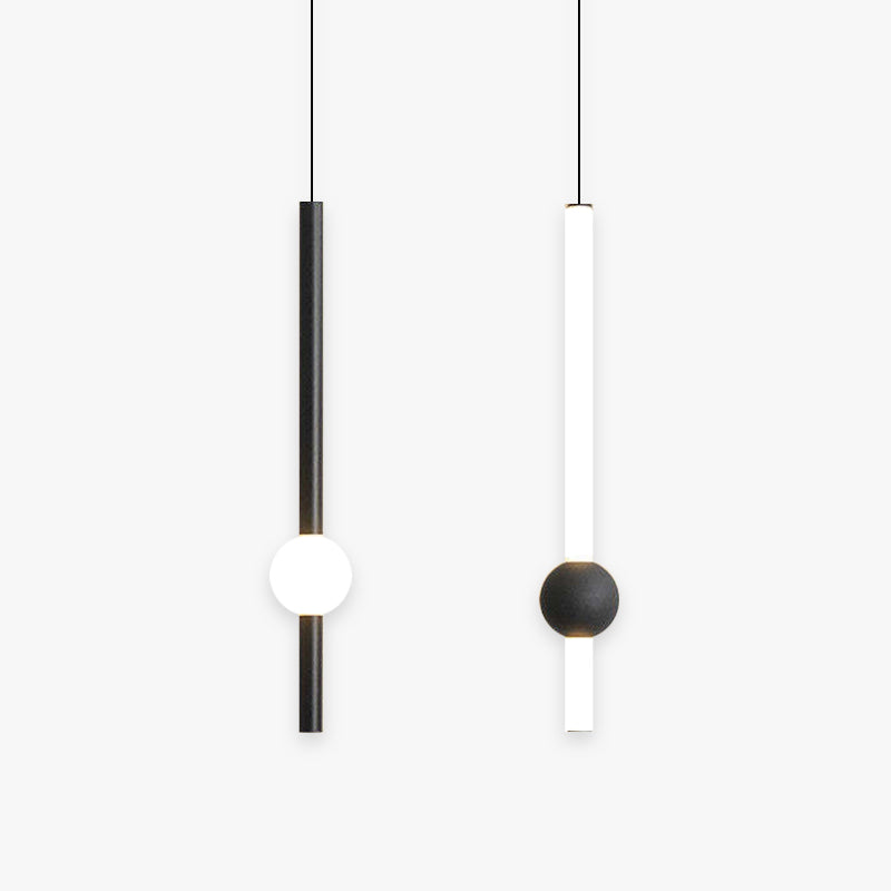 Carr Minimalist Pendant Light - Black and White