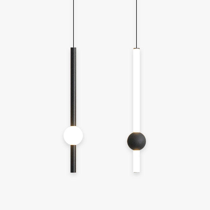 Carr Minimalist Pendant Light - Black and White