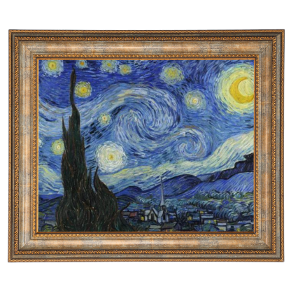 Van Gogh's Starry Night framed painting reproduction